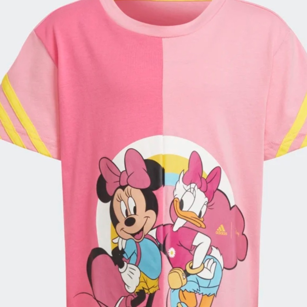 ADIDAS X DISNEY DAISY DUCK NWT AUTHENTIC BLISS PINK CREWNECK SHORT SLEEV…